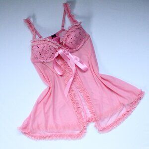 victoria's secret barbie pink bustier top
